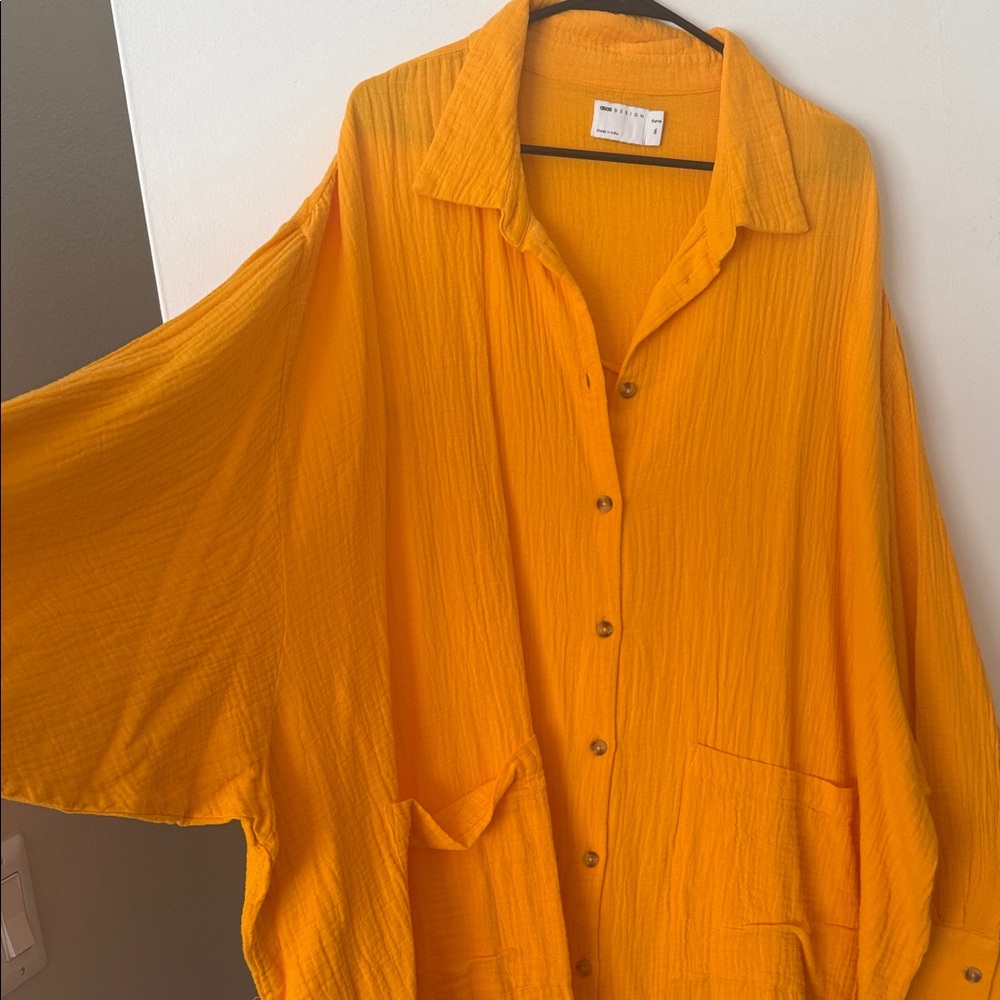 ASOS Curve Yellow Midi Dress - Picture 3 of 9